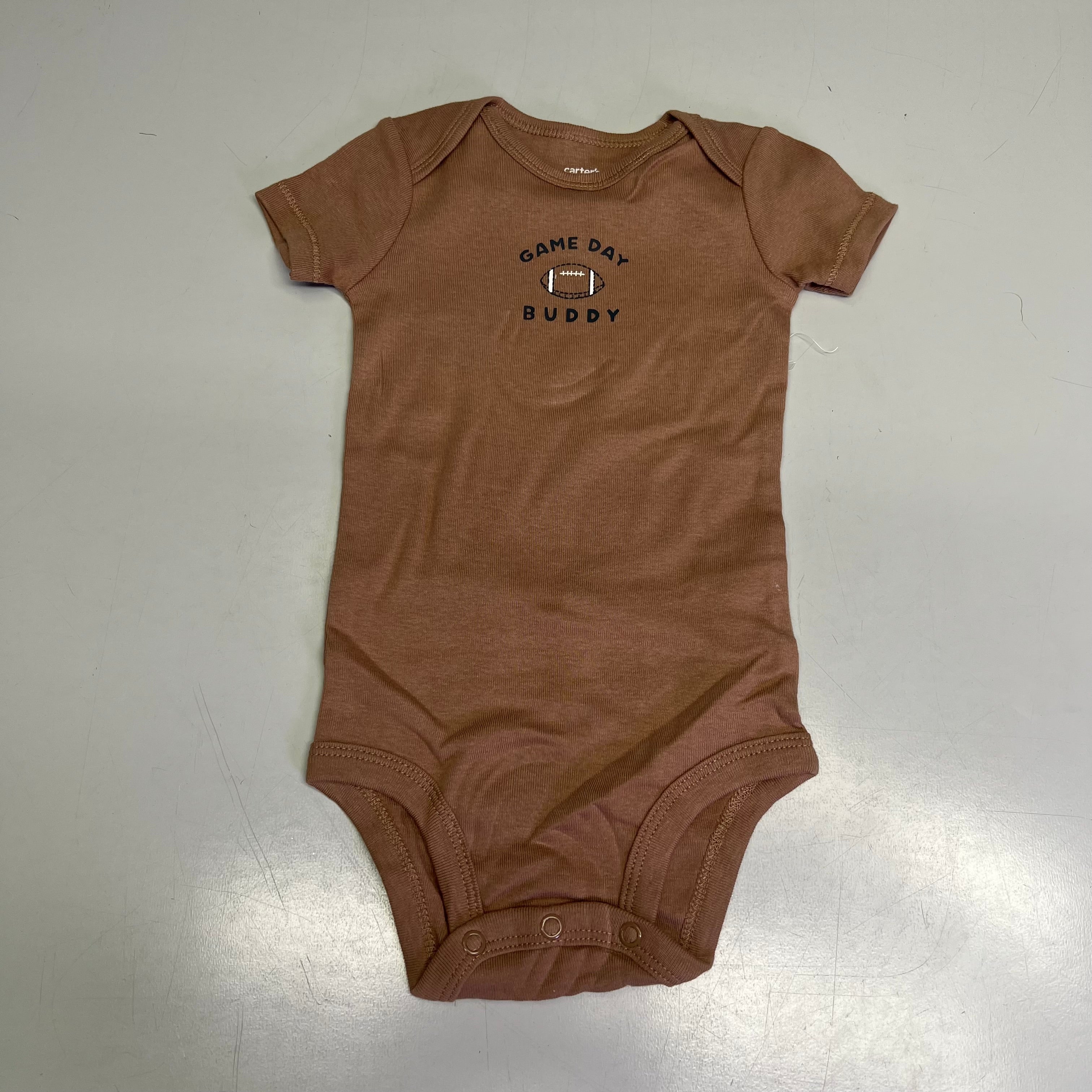 CARTERS (SET OF 3) Game Day Outfits  Baby Boy's Sz 9M Brown/White/Navy 1S99120