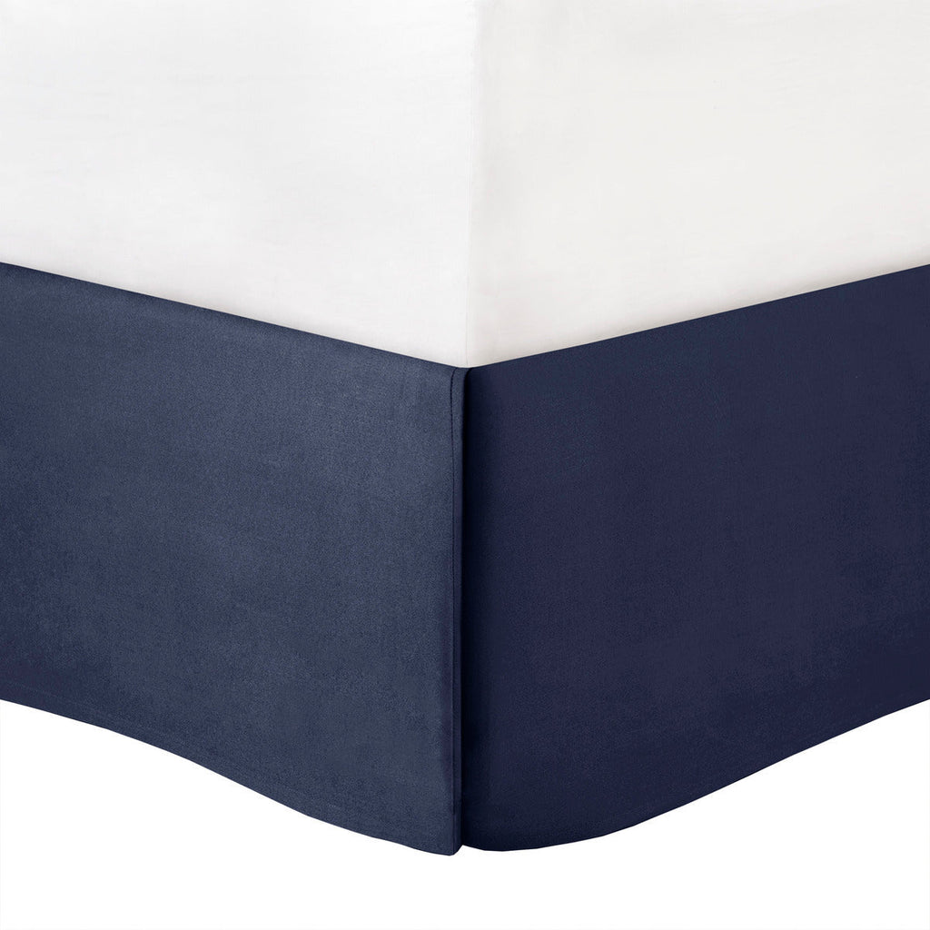 7 Piece Tufted Comforter Set Navy Queen