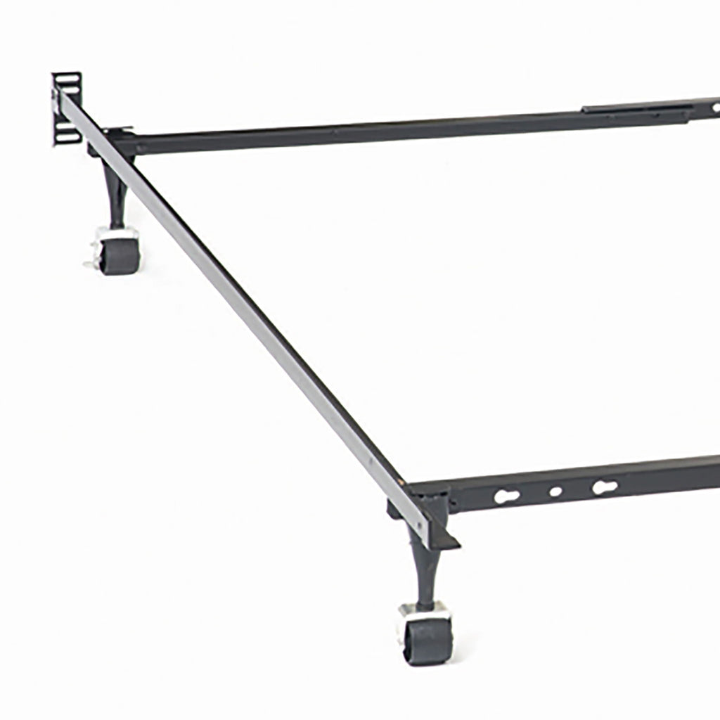 Deverton - Queen / Eastern King / California King Bed Frame With Center Support And Adjustable Design - Black