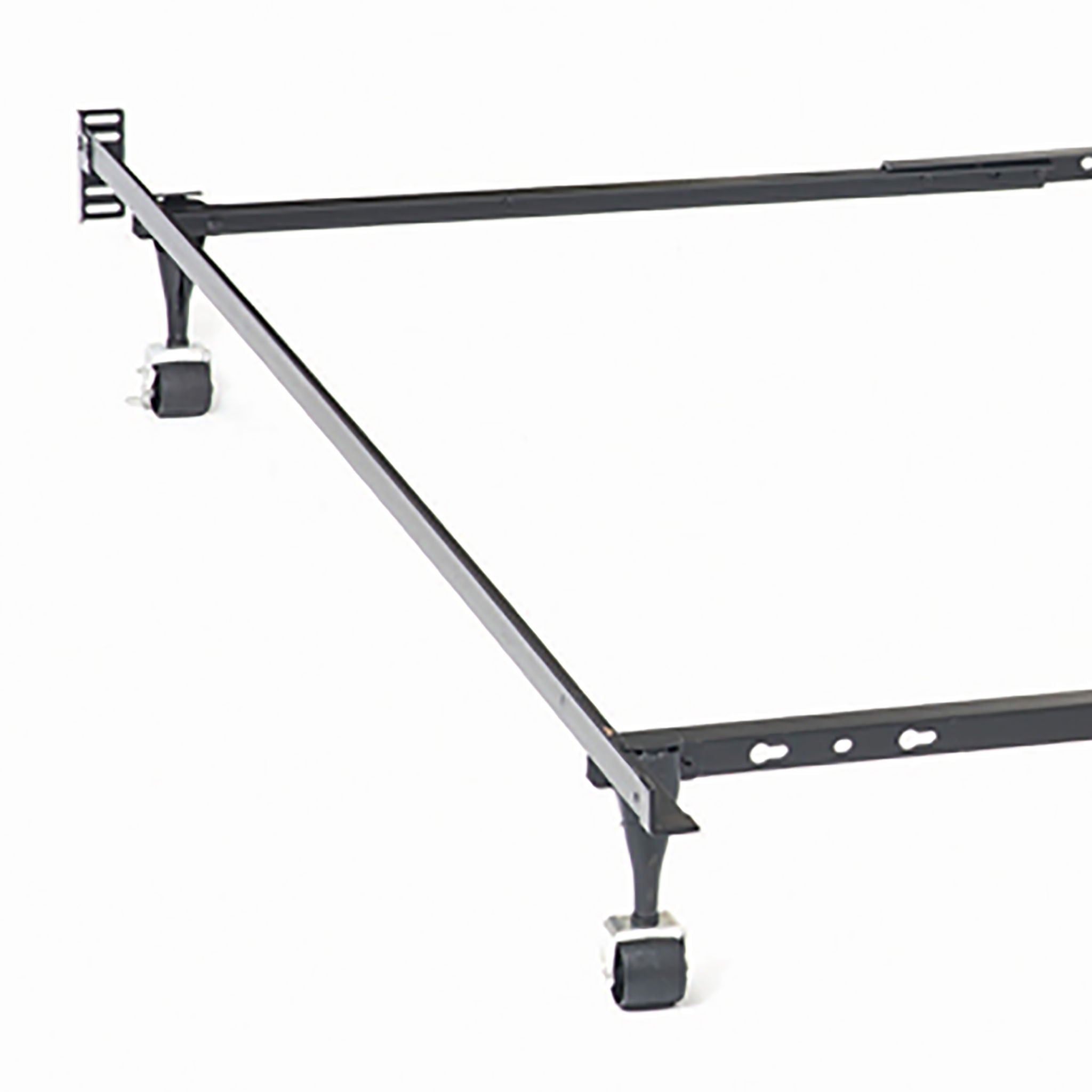 Deverton - Queen / Eastern King / California King Bed Frame With Center Support And Adjustable Design - Black