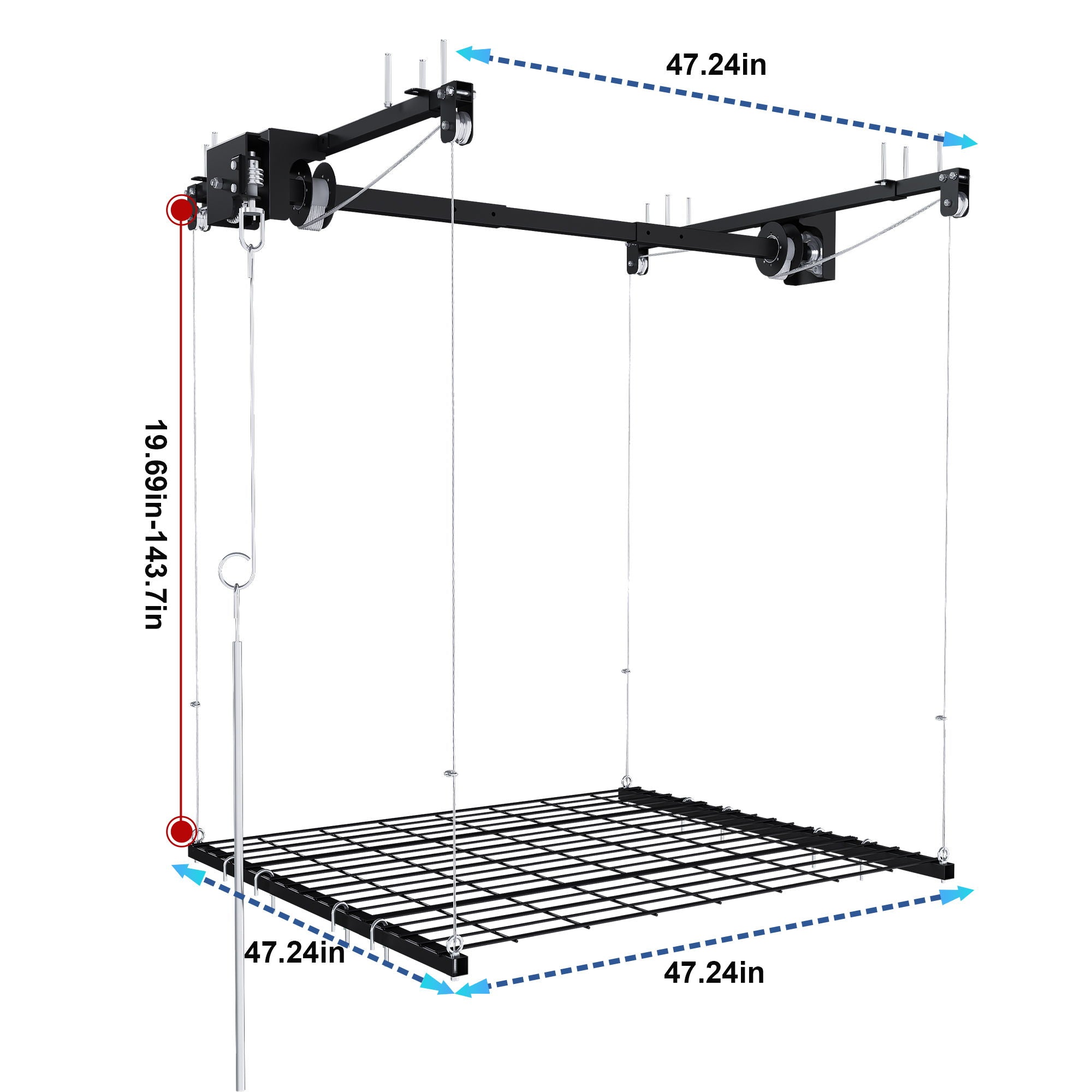 Overhead Garage Storage Rack