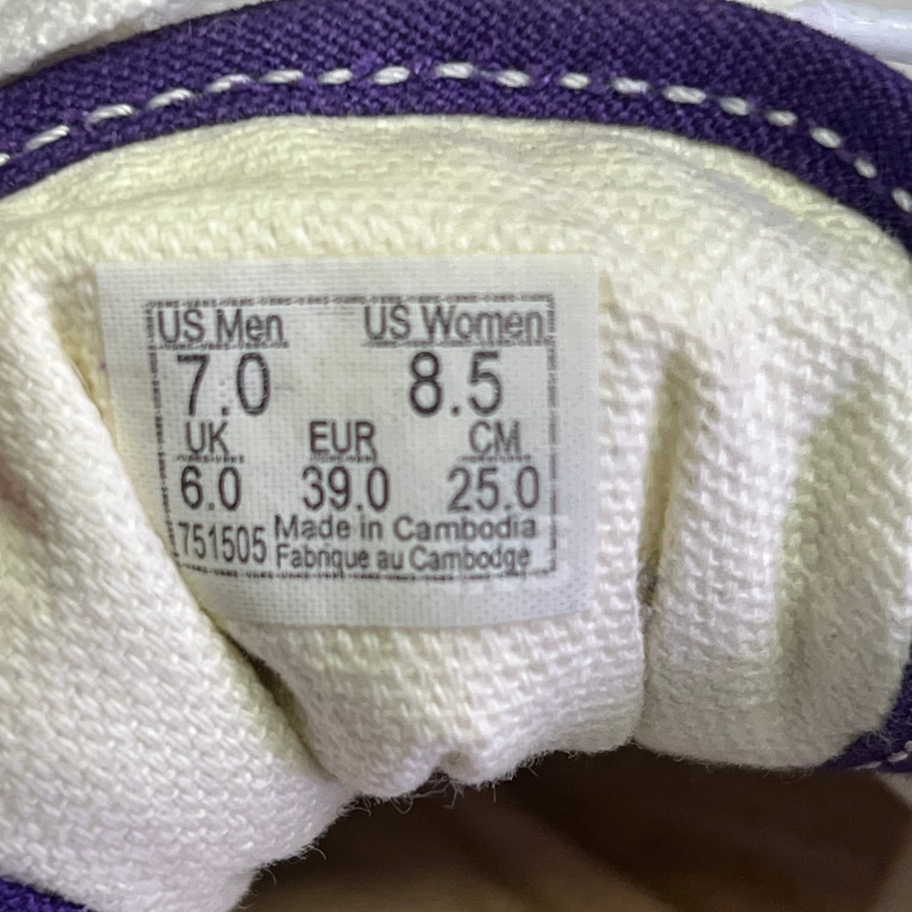 VANS Old Skool Of The Wall Sneakers Men's Sz 7 Women's Sz 8.5 Purple (Pre-Owned)