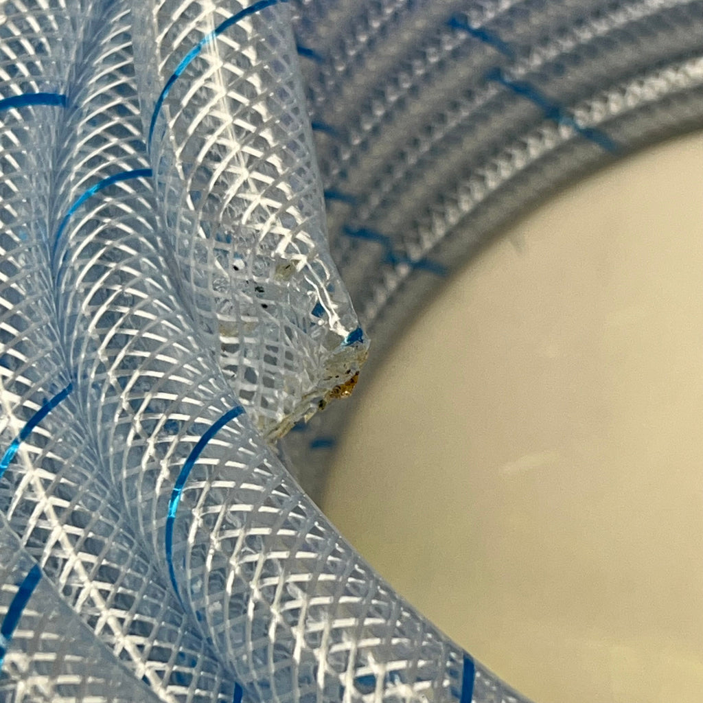EUROTECH Braided Nylon Vinyl Tubing HVAC Applications 1/2" 100' Clear 100479