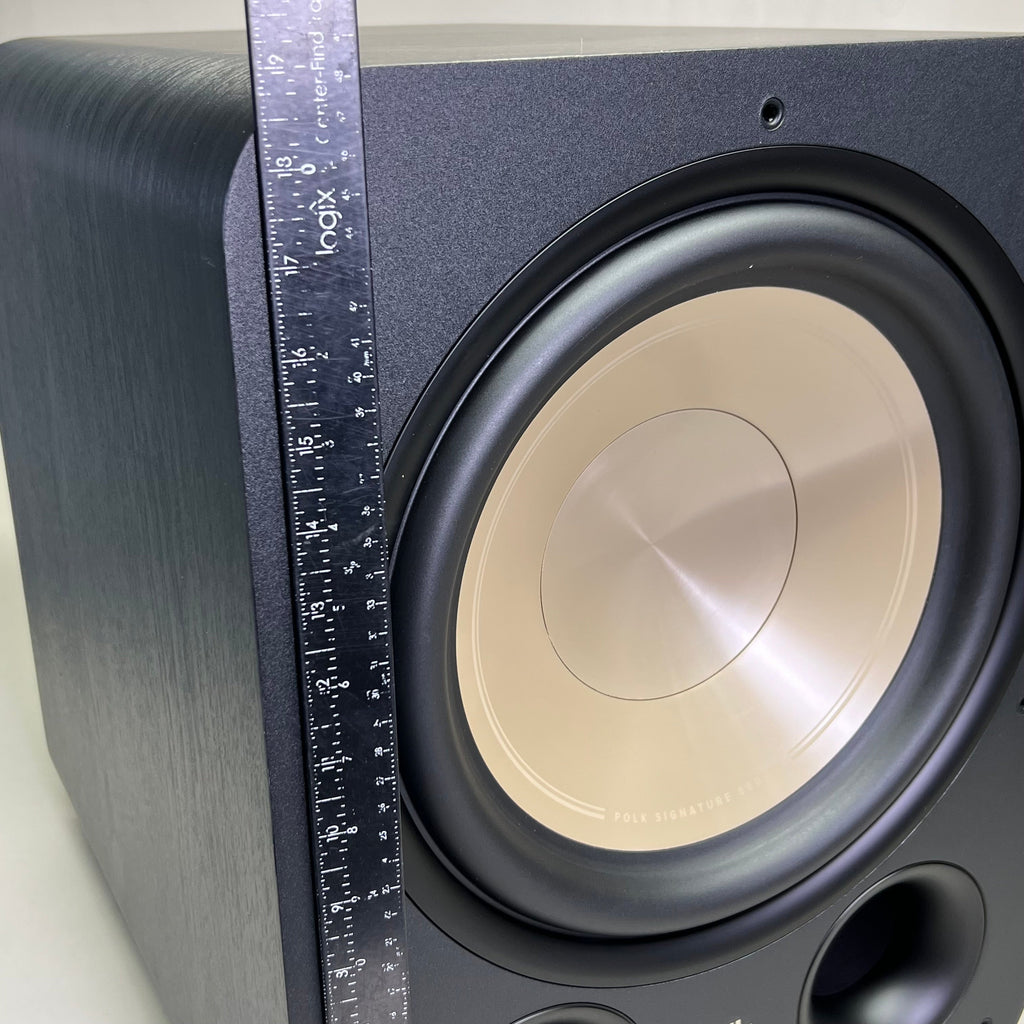 POLK 12" Signature Elite Subwoofer Sz 18" L X 14" W X 19" H, Black ES12