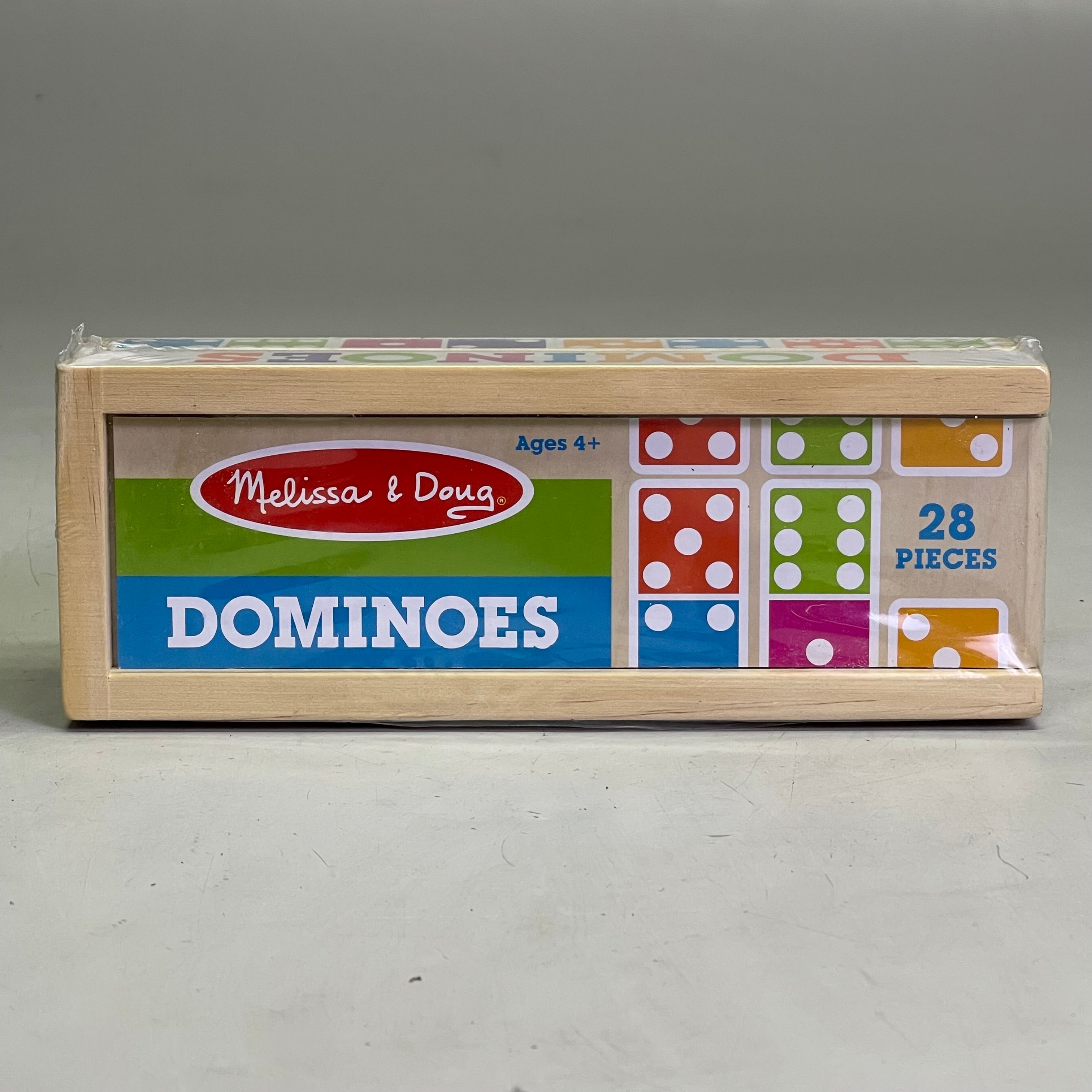 MELISSA & DOUG Dominoes Game 28 Pieces Multicolor Wood 30388