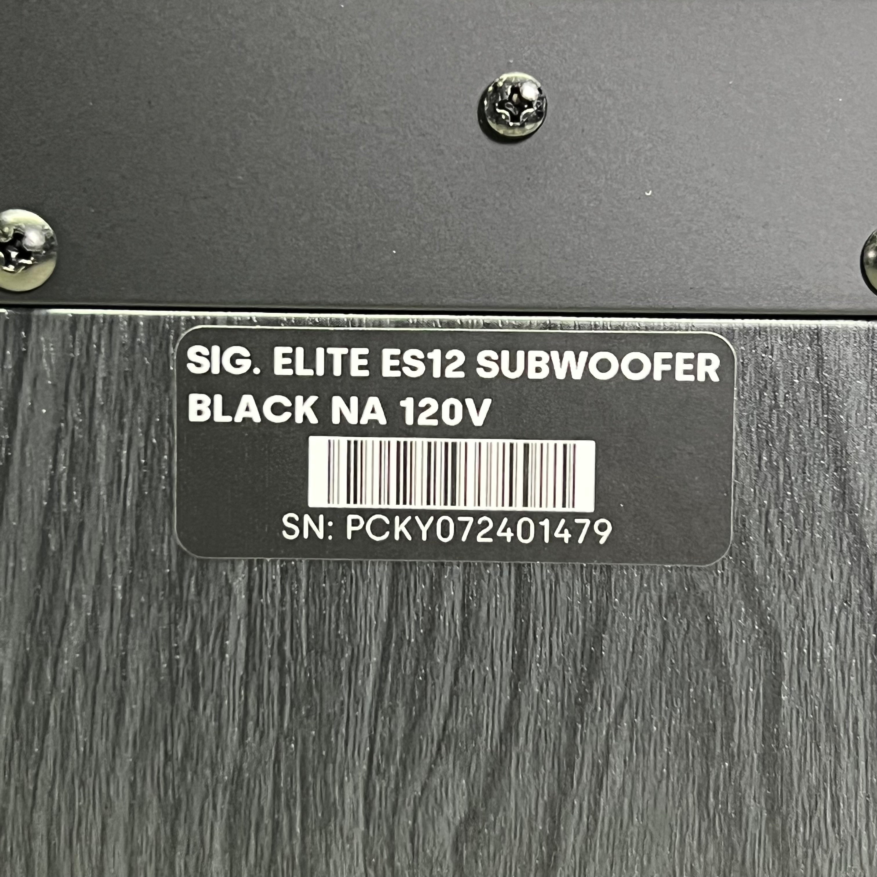 POLK 12" Signature Elite Subwoofer Sz 18" L X 14" W X 19" H, Black ES12