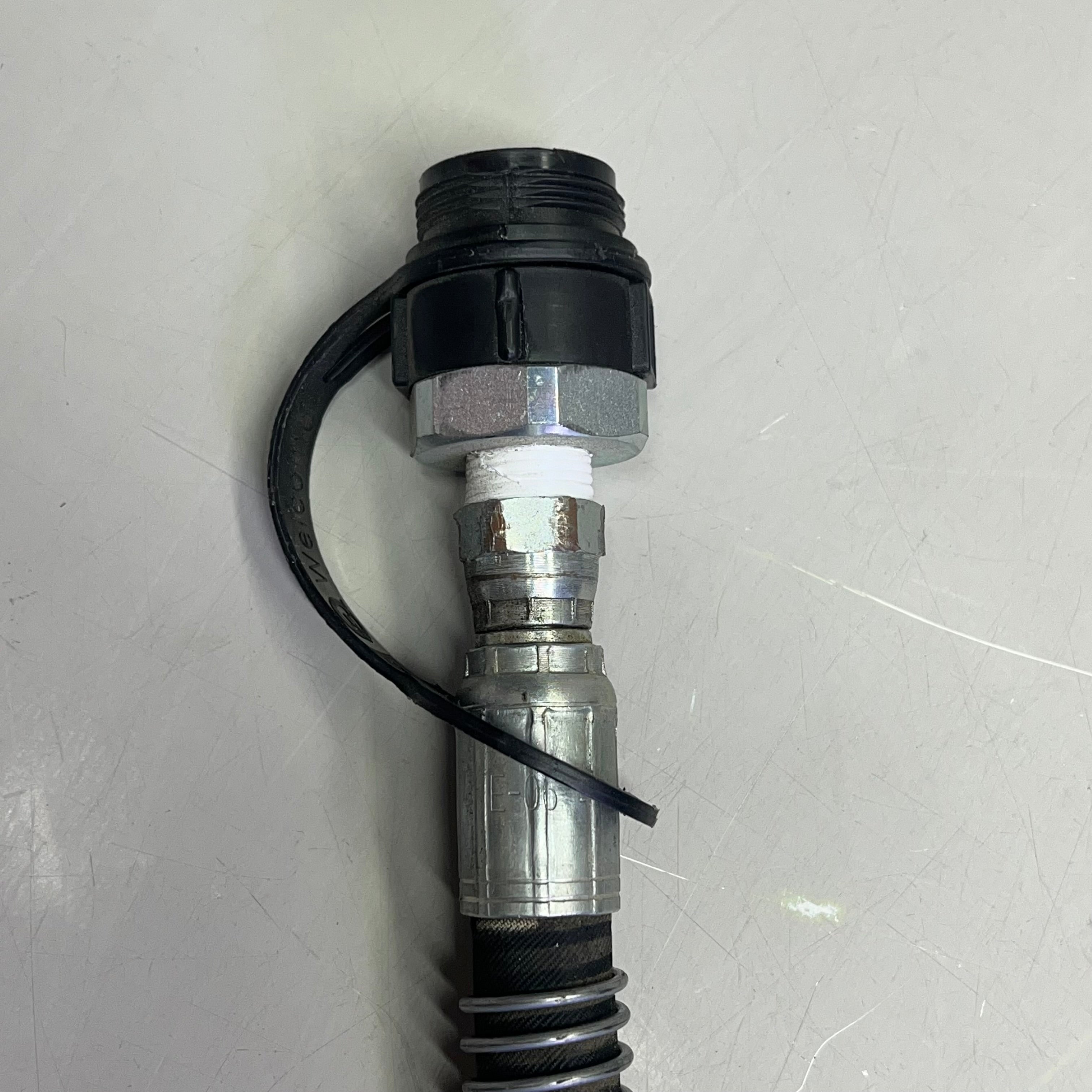 FLEXTRAL Hydraulic Jack Hose 10,000 PSI WP - 20,000 PSI BP 3/8" x 8' Black HJ-06