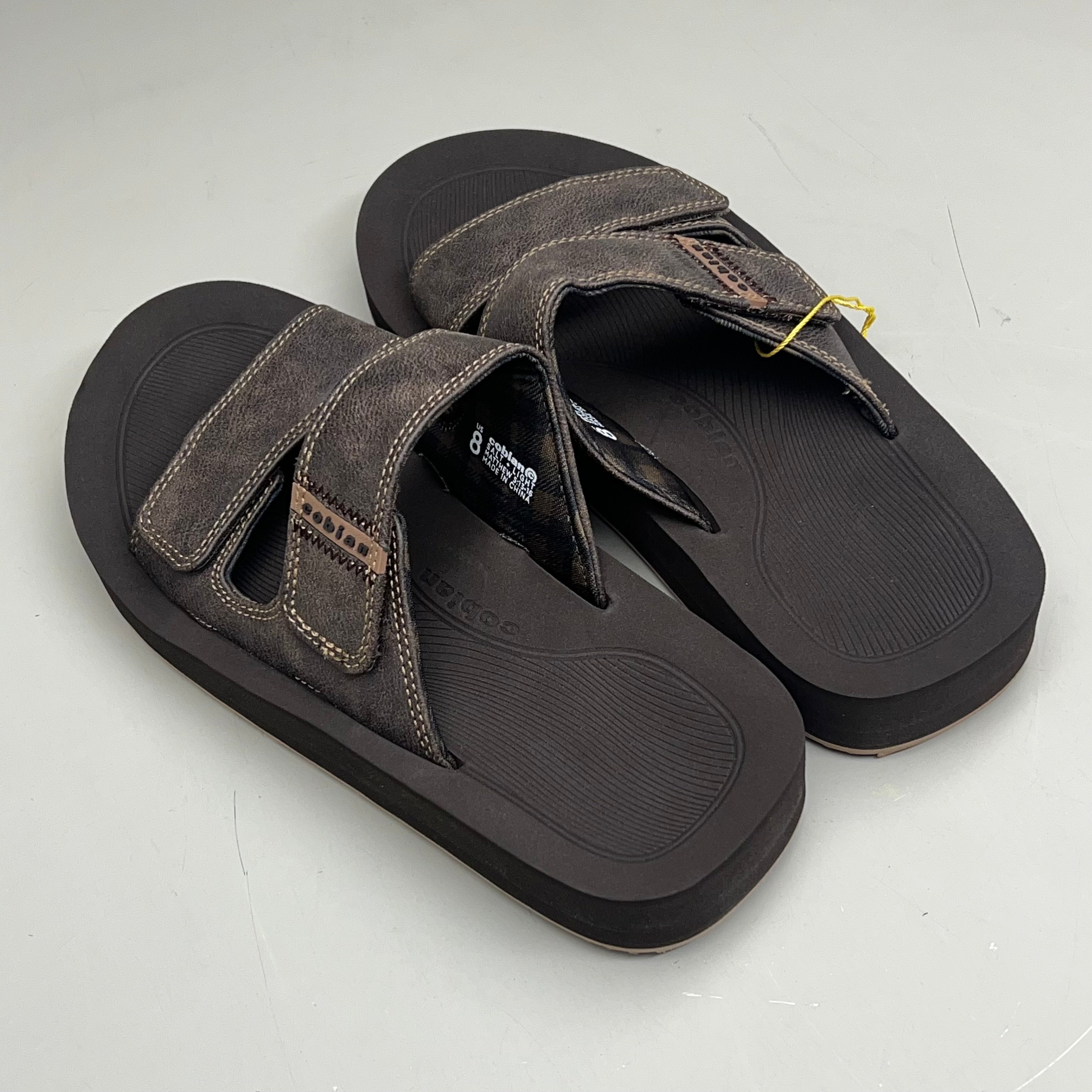 COBIAN Trestles Trek Slide EVA Top Sole Men's Sz 11, 44 Eu Chocolate TTS24-201-11