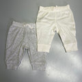 CARTERS (SET OF 2) Cotton Jogger Pants Babys Newborn Heather Grey/Ivory 1S992310