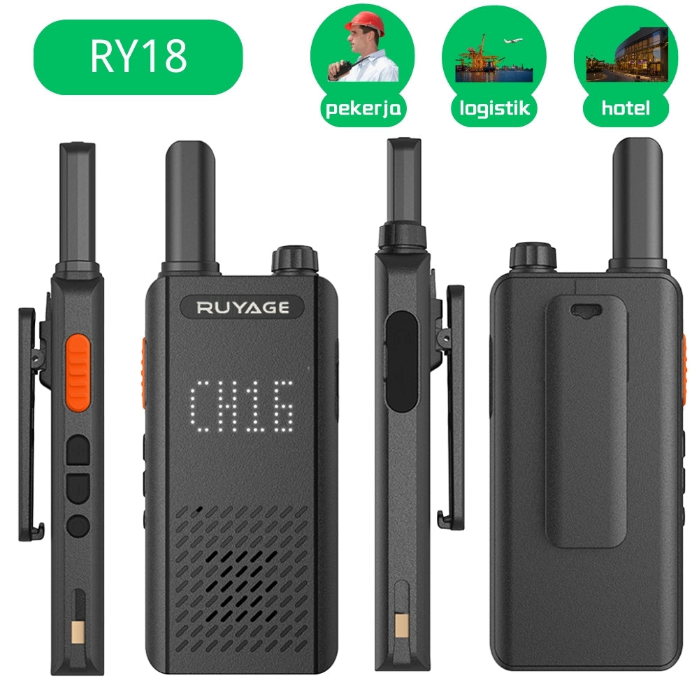 RUYAGE FRS Walkie Talkies | Rechargeable Long Range Two Way Radio