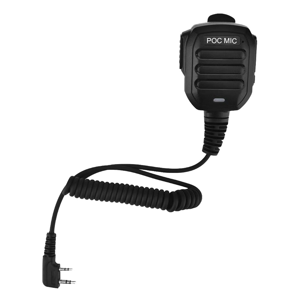 RUYAGE POC Speaker Microphone for 4G LTE Walkie Talkie | Loud PTT Radio Mic with K Jack Connector
