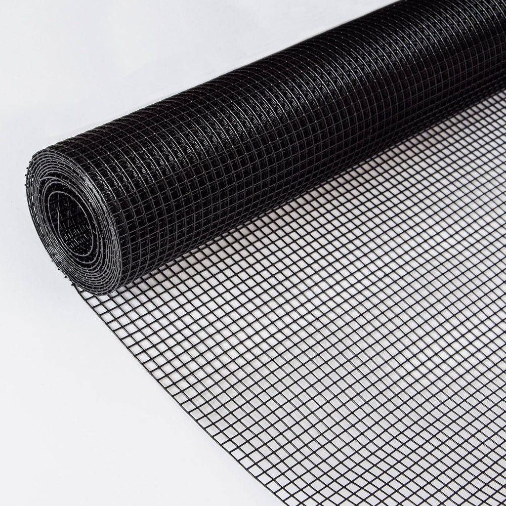 Vinyl Coated Hardware Cloth, 19 Gauge, For Poultry Cages And Home Improvement - Black