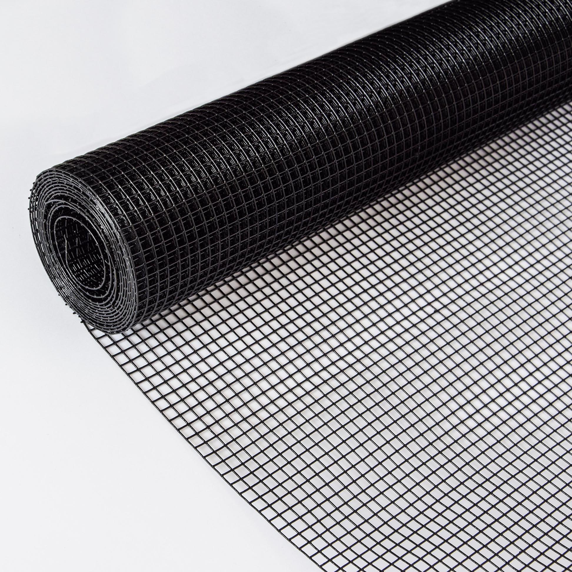 Vinyl Coated Hardware Cloth, 19 Gauge, For Poultry Cages And Home Improvement - Black
