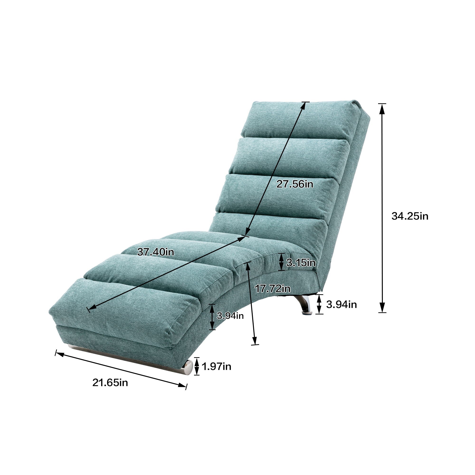 Massage Chaise Lounge Indoor With Remote Control
