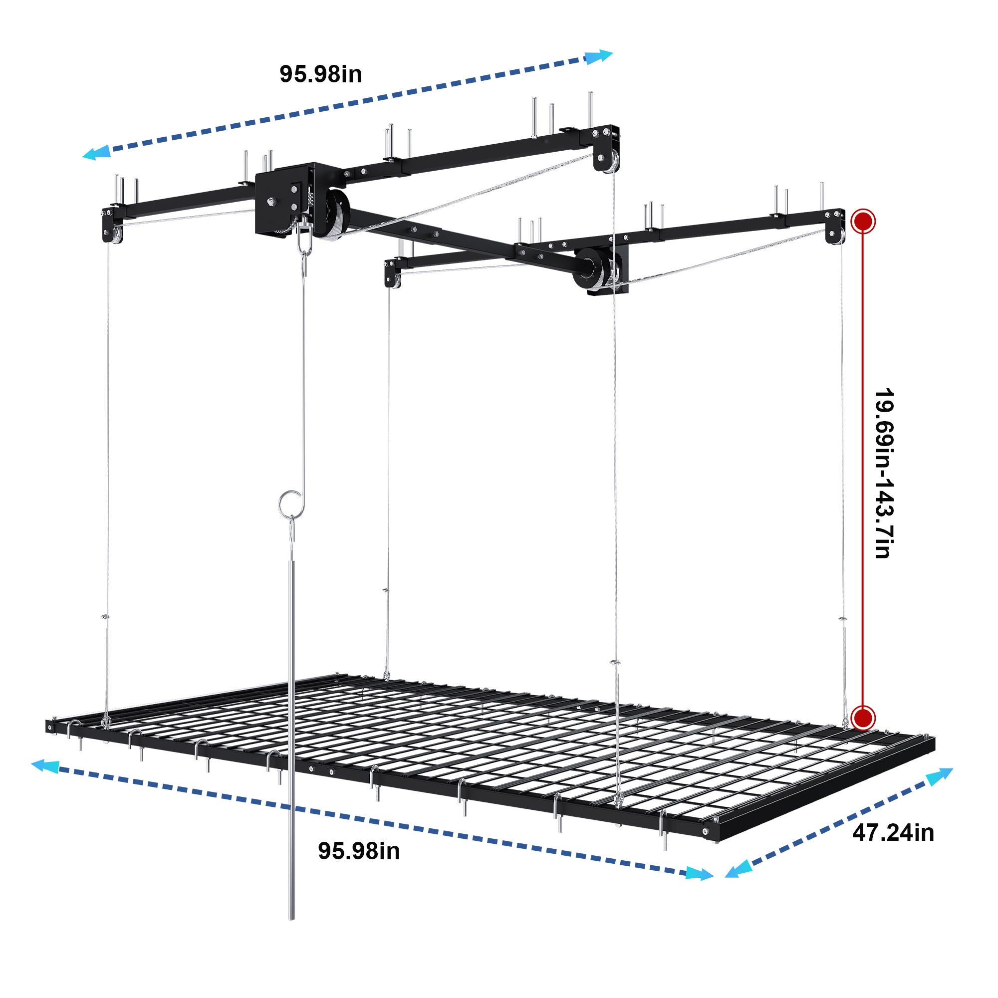 Overhead Garage Storage Rack