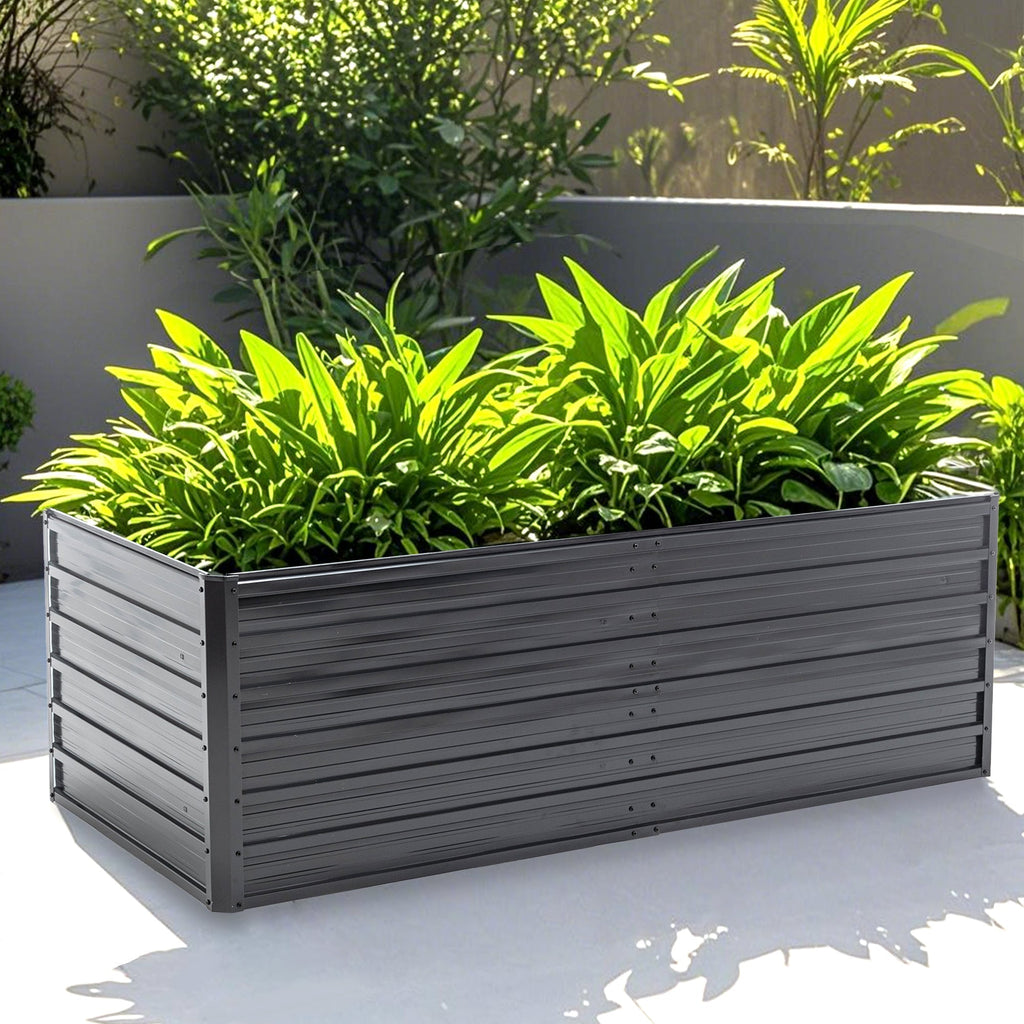 6x3x2 FT Metal Raised Garden Bed for Outdoor Gardening