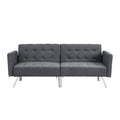 Futon Sofa Bed Convertible Folding Lounge Couch, Armrests