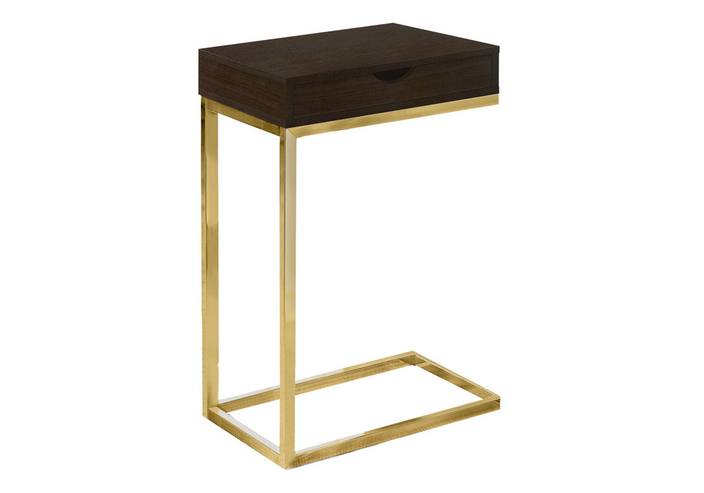 Accent Table, C-Shaped Contemporary & Modern Elegant Design