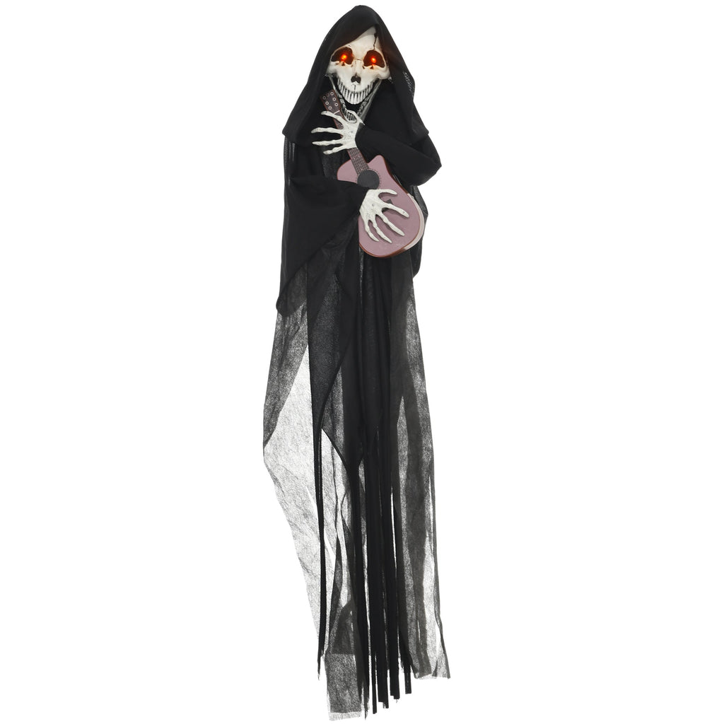 4.3' Animated Grim Reaper Guitarist with Motion and Sound Activation