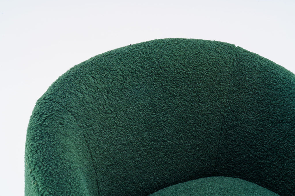 Teddy Fabric Swivel Accent Armchair Barrel Chair
