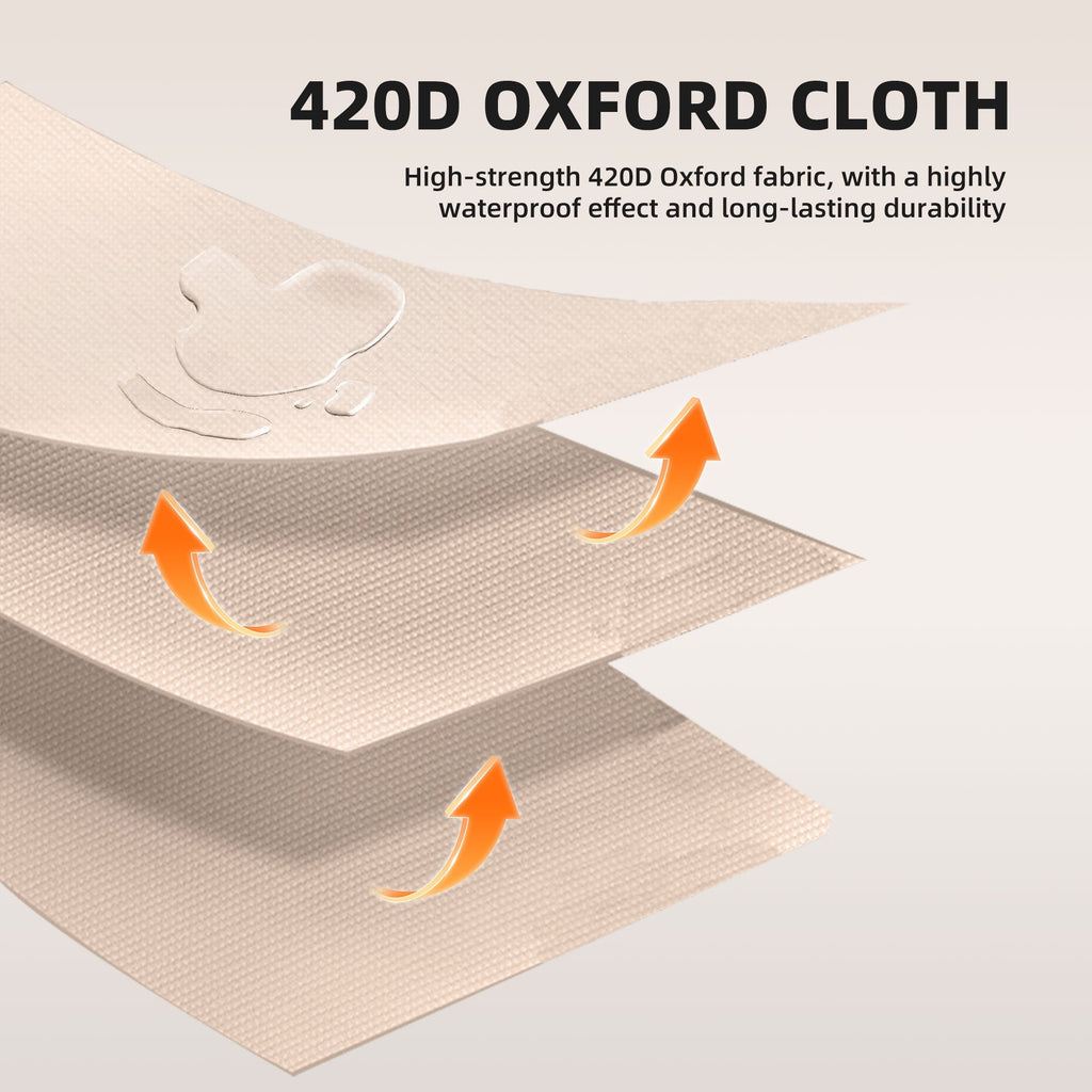 6.3m² Inflatable Camping Tent with Clear Skylight and 420D Oxford Waterproof Fabric