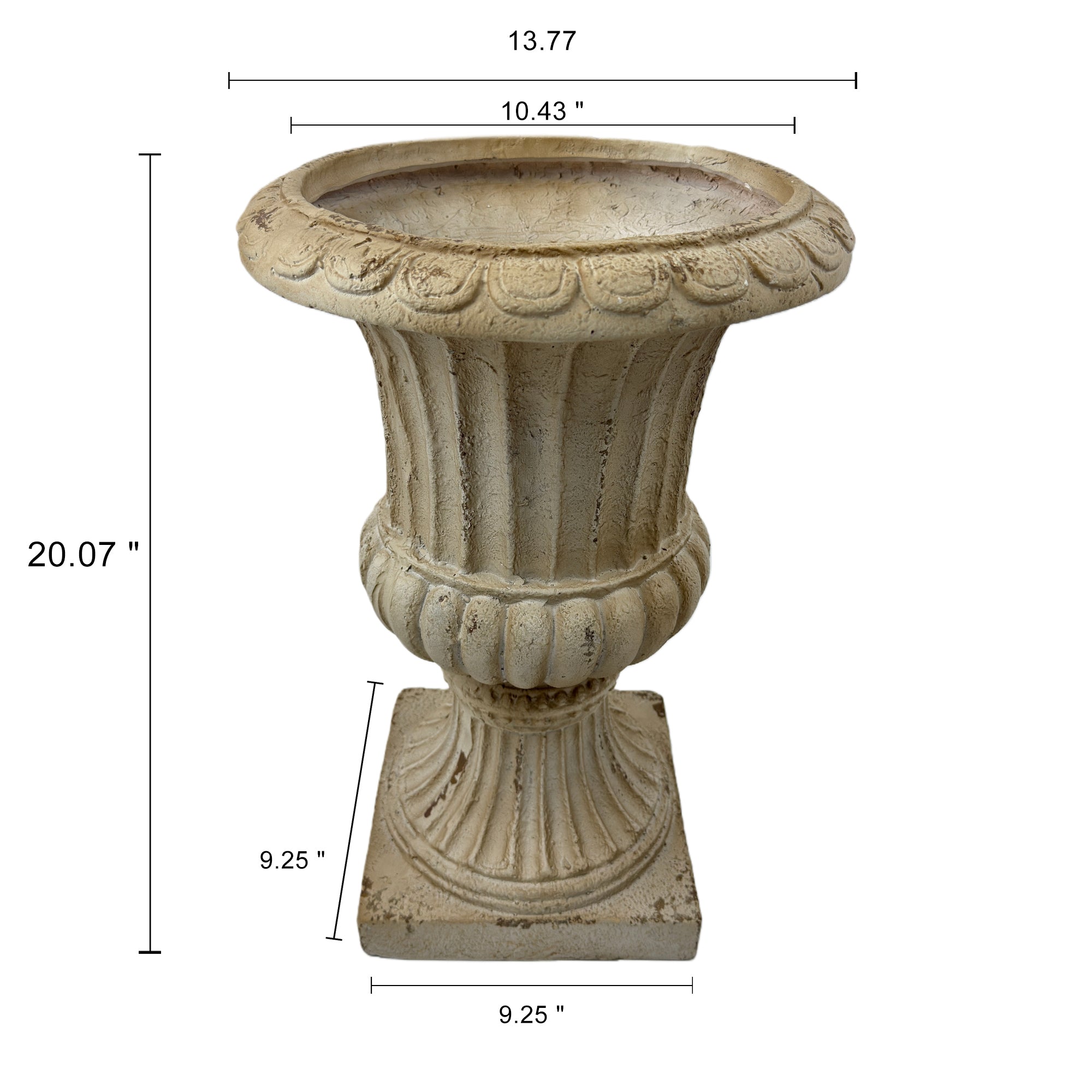 MGO Garden Planter in Antique White