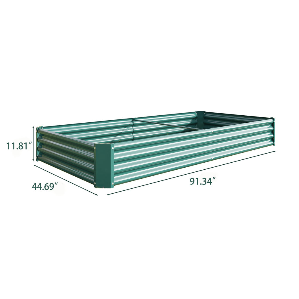 Raised Garden Bed Kit - Metal Raised Bed Garden 7.6x3.7x0.98ft