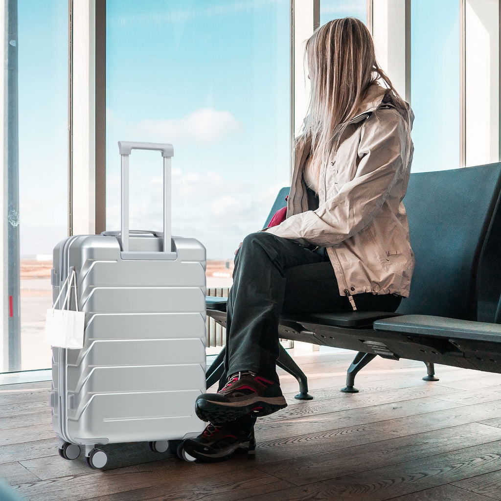 3-Piece ABS Spinner Wheel Luggage Set with Combination Lock