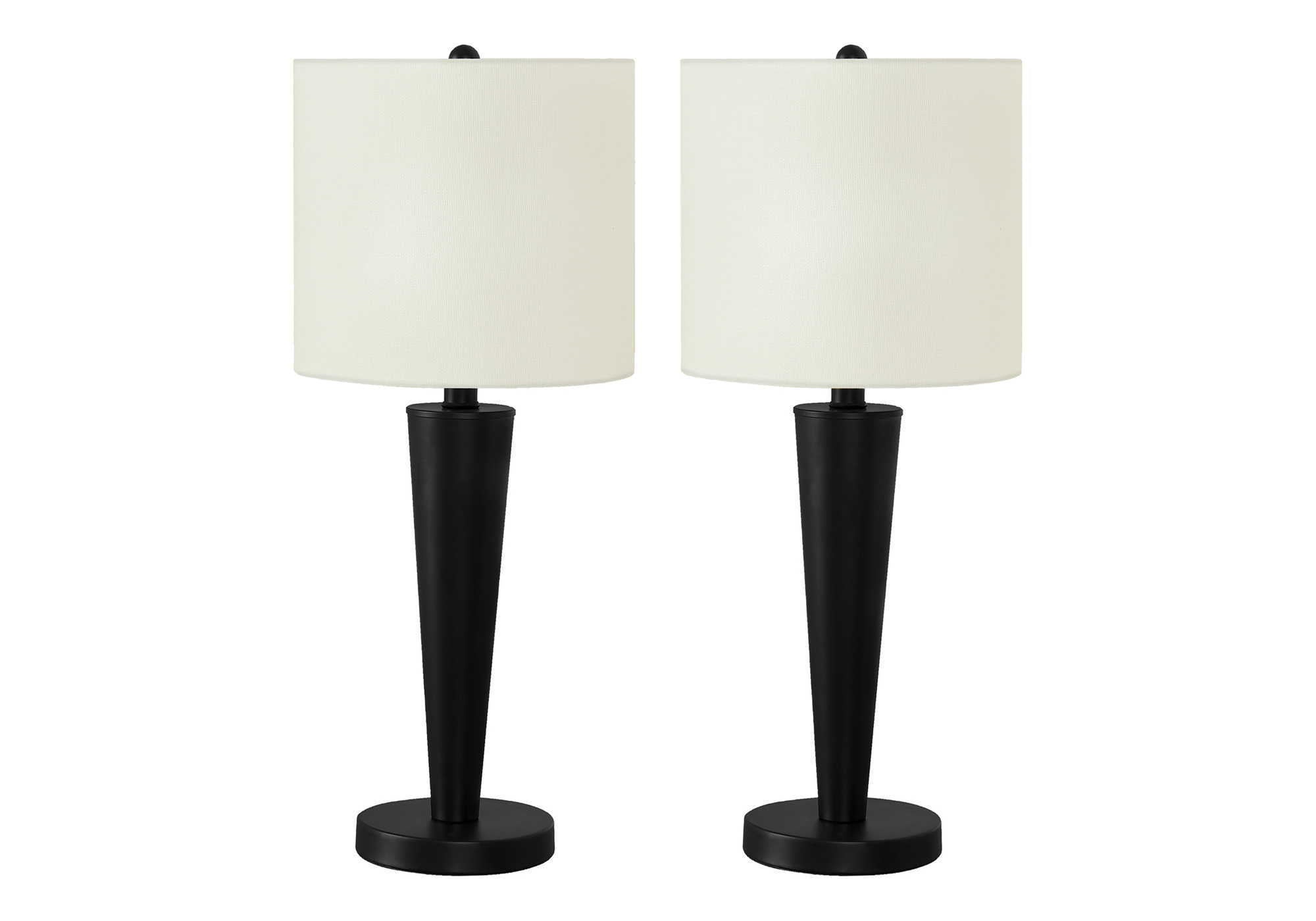 Contemporary Table Lamp Set of 2 with USB Port