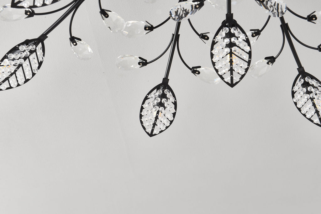 15-Light Chandelier Crystal Ceiling Lamp