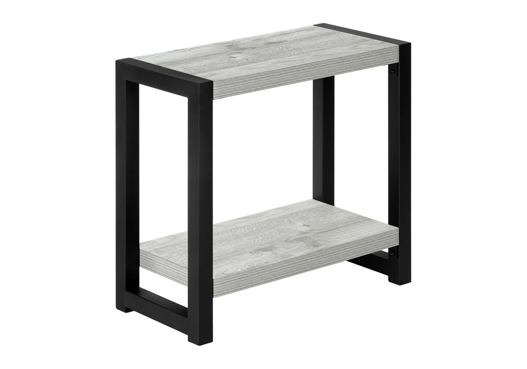 Accent Side Table Narrow Small 2-Tier Contemporary Modern