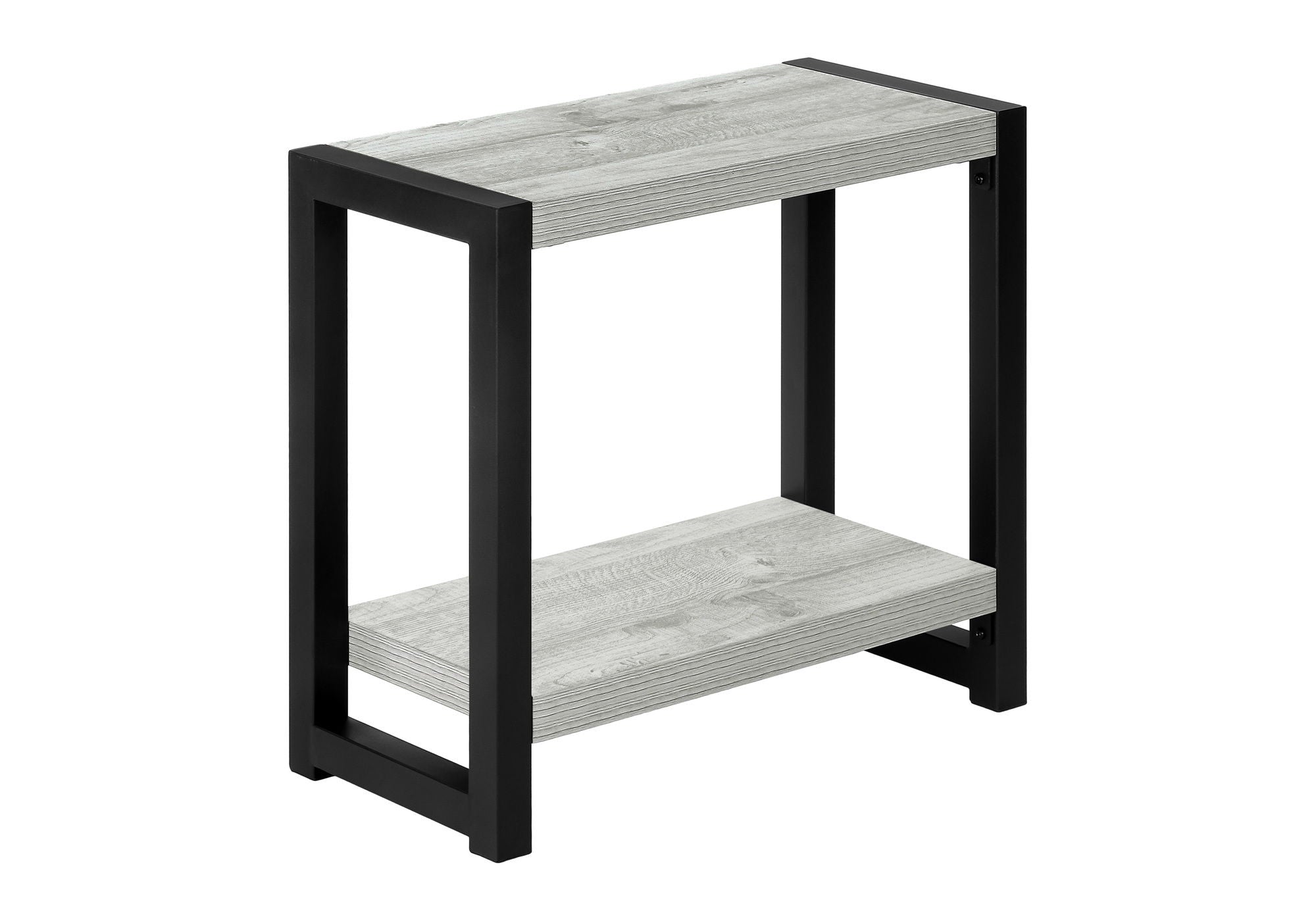 Accent Side Table Narrow Small 2-Tier Contemporary Modern