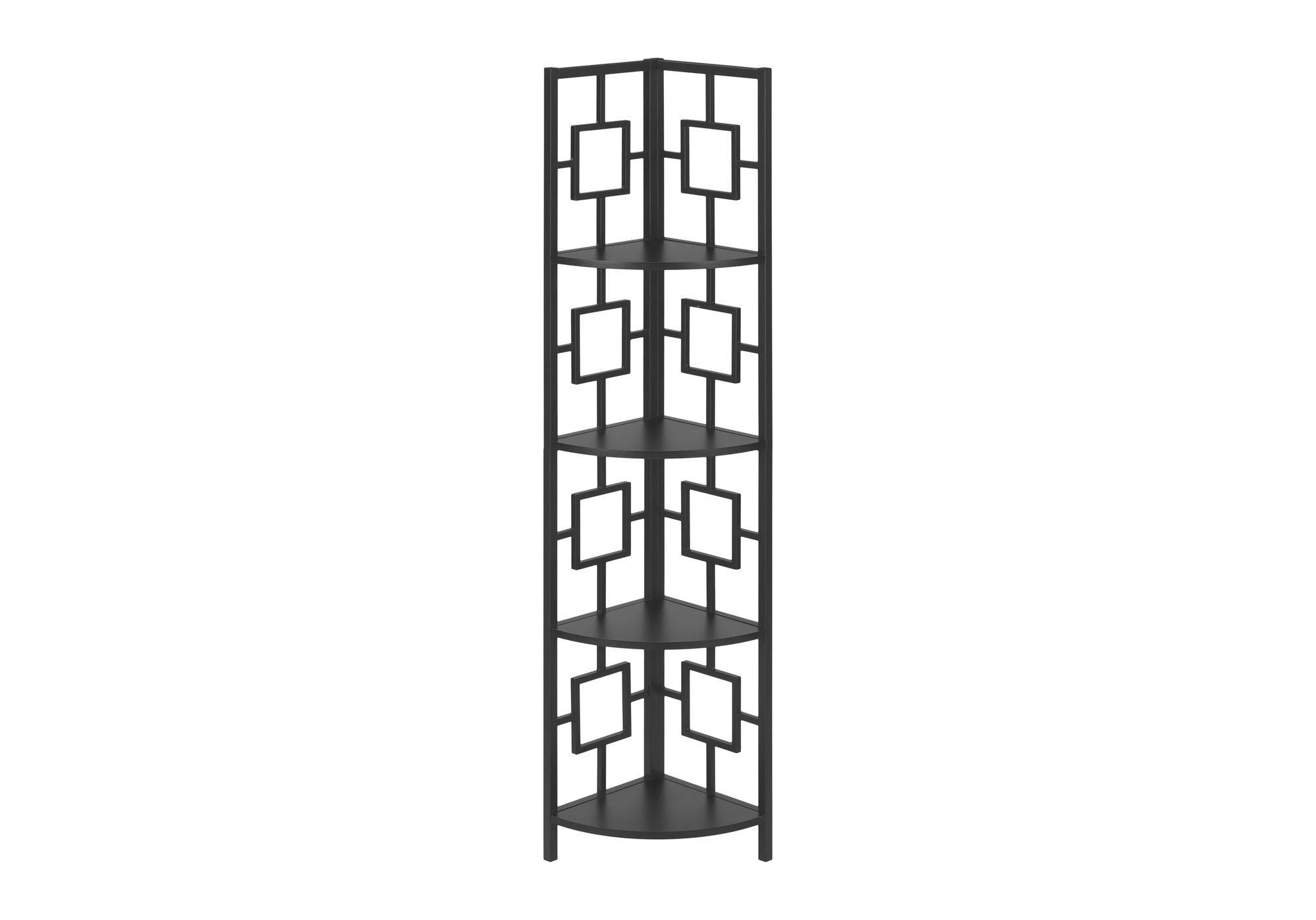 4 Tier Corner Bookshelf - Contemporary & Modern