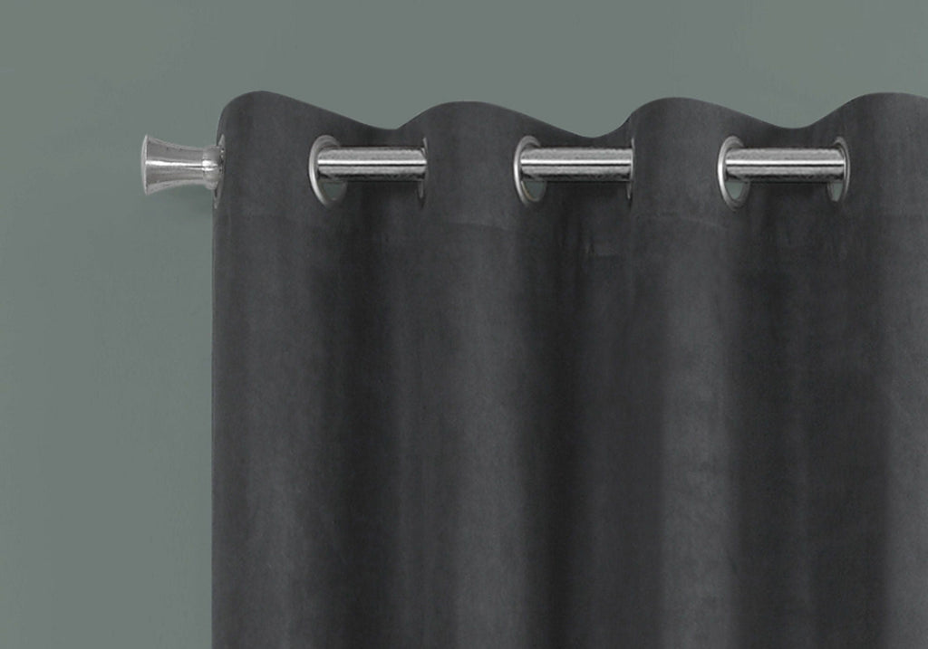 2 Pieces Set Room Darkening Curtain Panels with Grommet