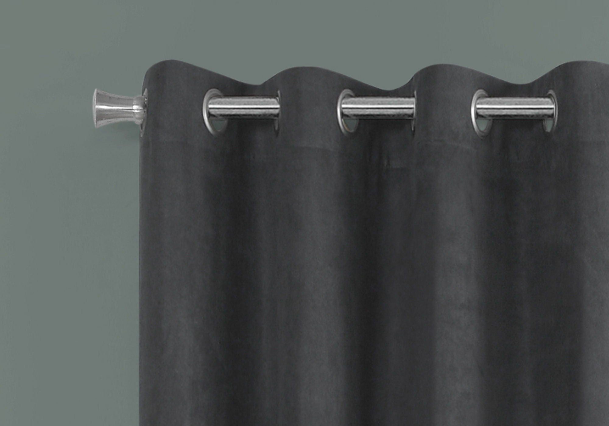 2 Pieces Set Room Darkening Curtain Panels with Grommet