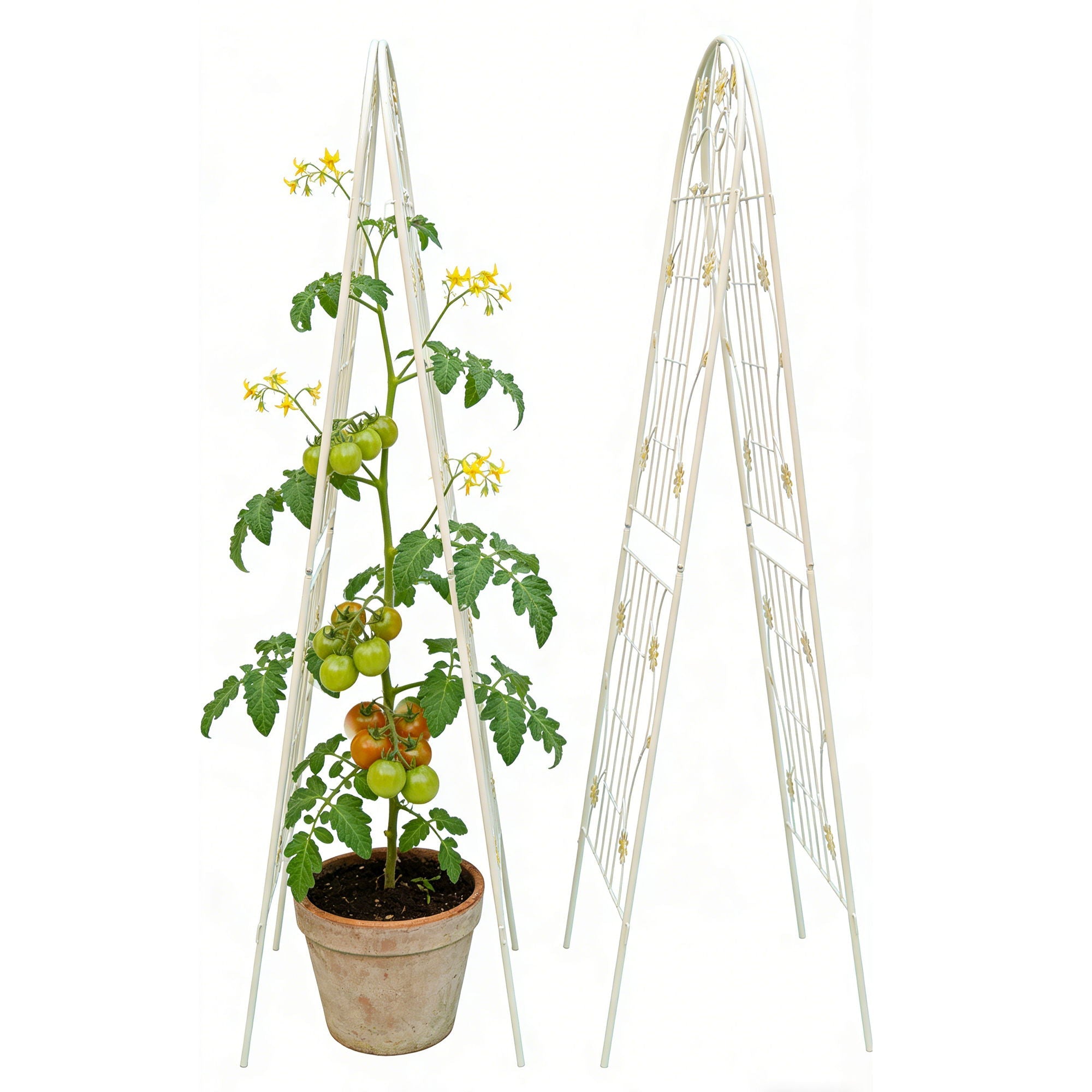 Metal Garden Trellis Rustproof Trellis For Climbing Plant Outdoor Flower Support