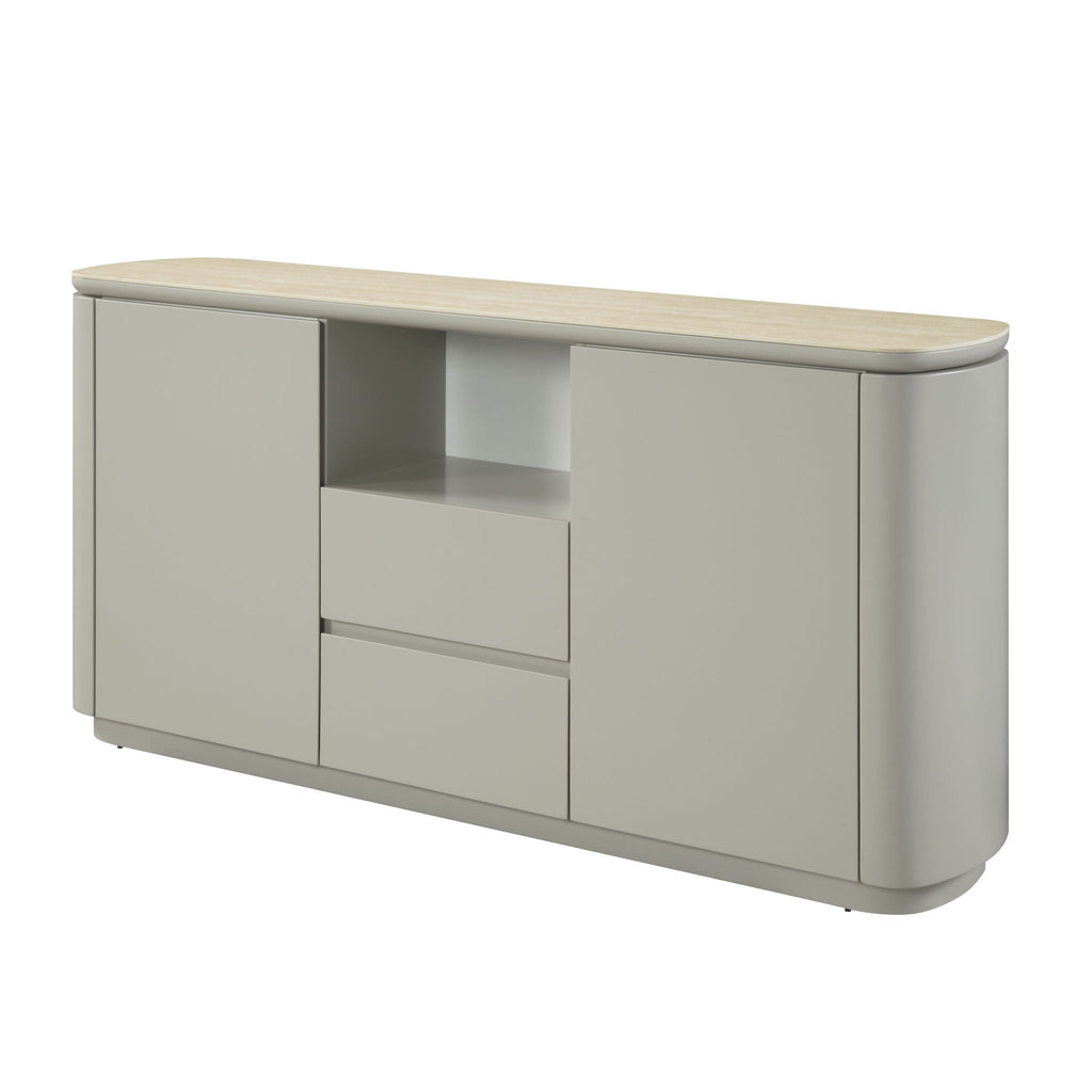 Ingram Ceramic Top Server - Light Gray