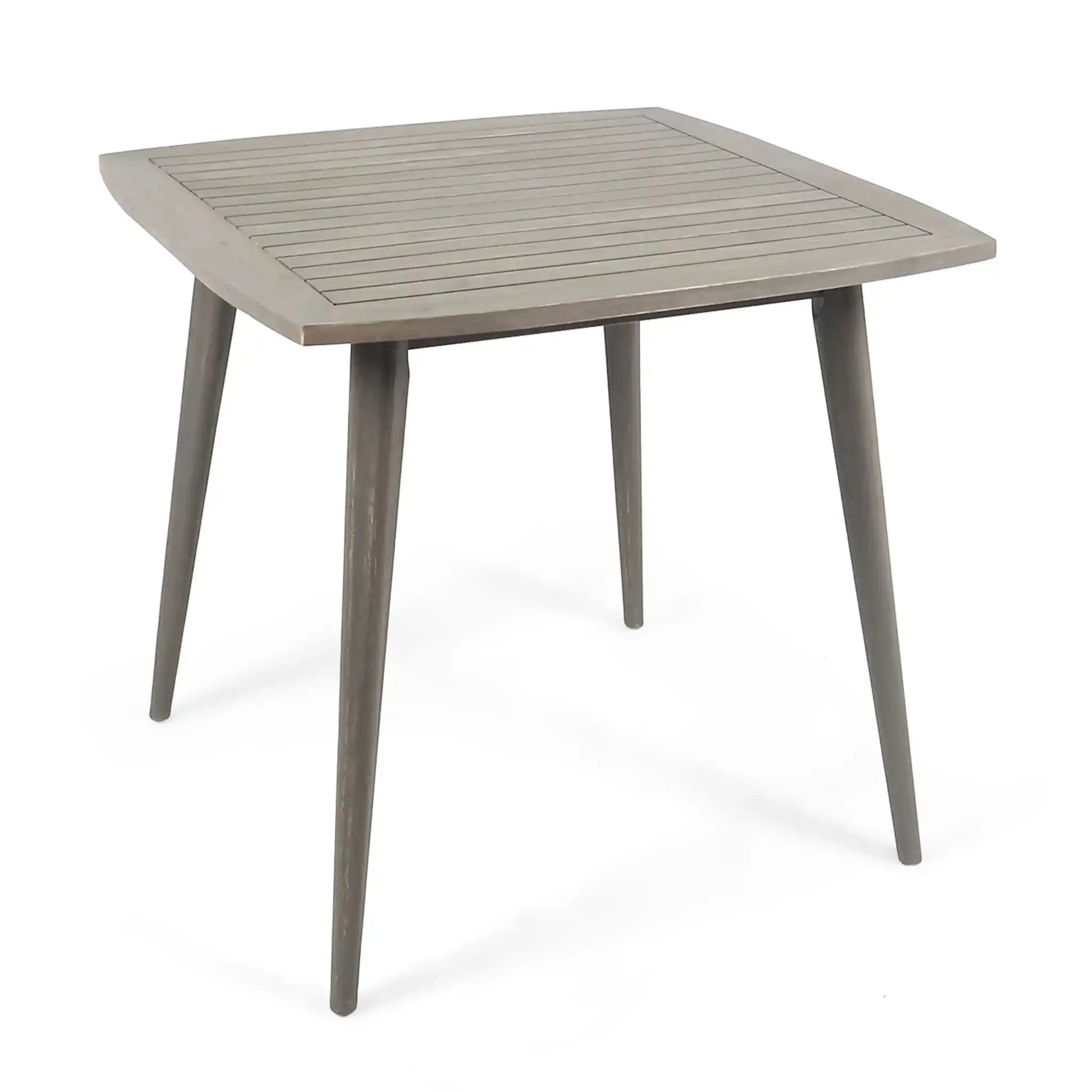 Modern Indoor Square Acacia Wood Dining Table with Toothpick Leg Design
