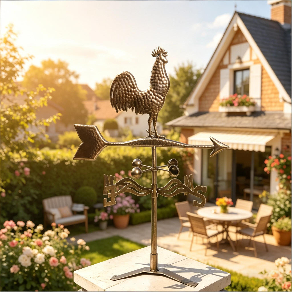 Roof Mount Wind Direction Indicator - Classic Rooster Weathervane