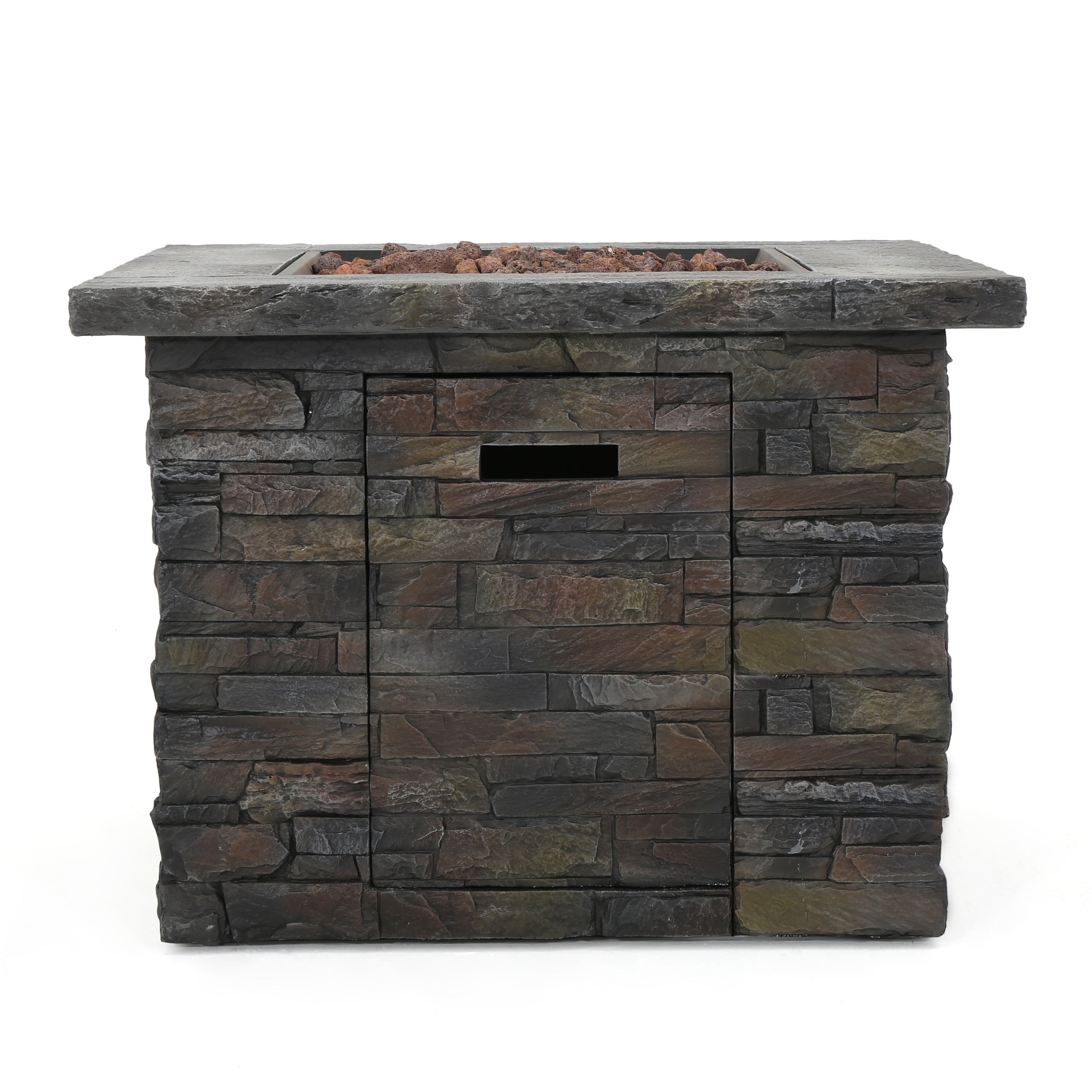 33' SQUARE MGO FIRE PIT - 40000 BTU.