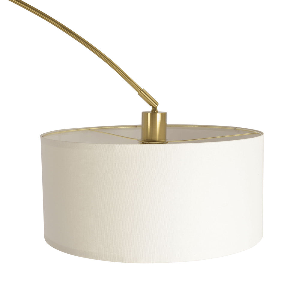 Ambient - Arch Floor Lamp With Large Shade - Gold / White
