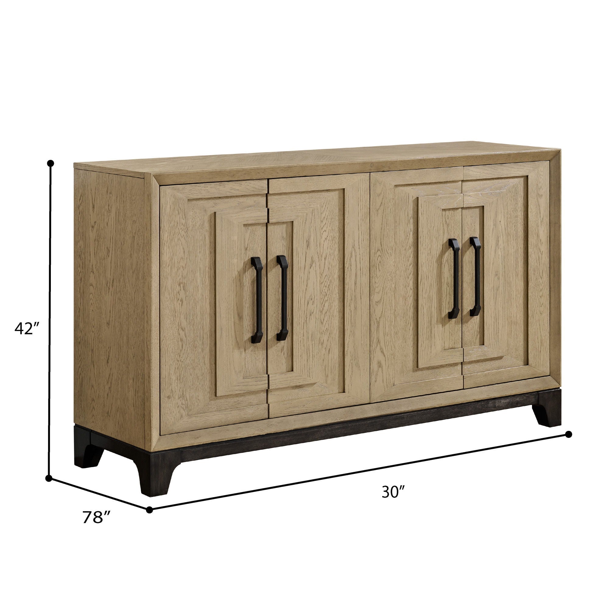 Sideboard With Ample Storage - Brown