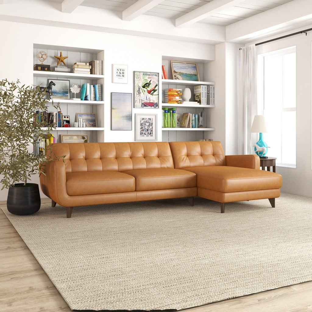 Allison - Mid-Century Modern Sectional Sofa Chaise