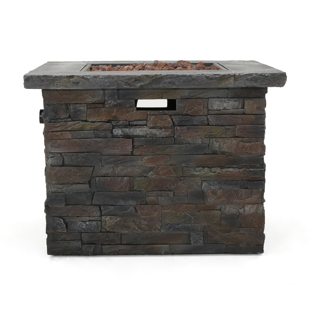 33' SQUARE MGO FIRE PIT - 40000 BTU.