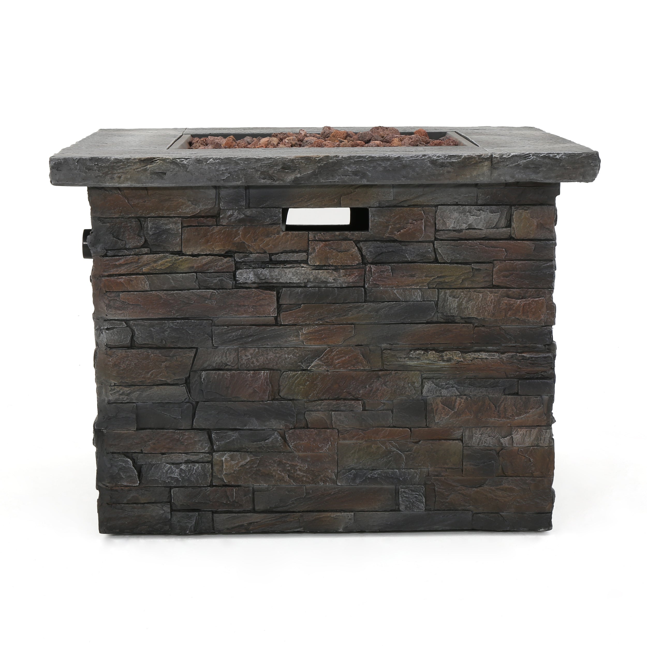 33' SQUARE MGO FIRE PIT - 40000 BTU.