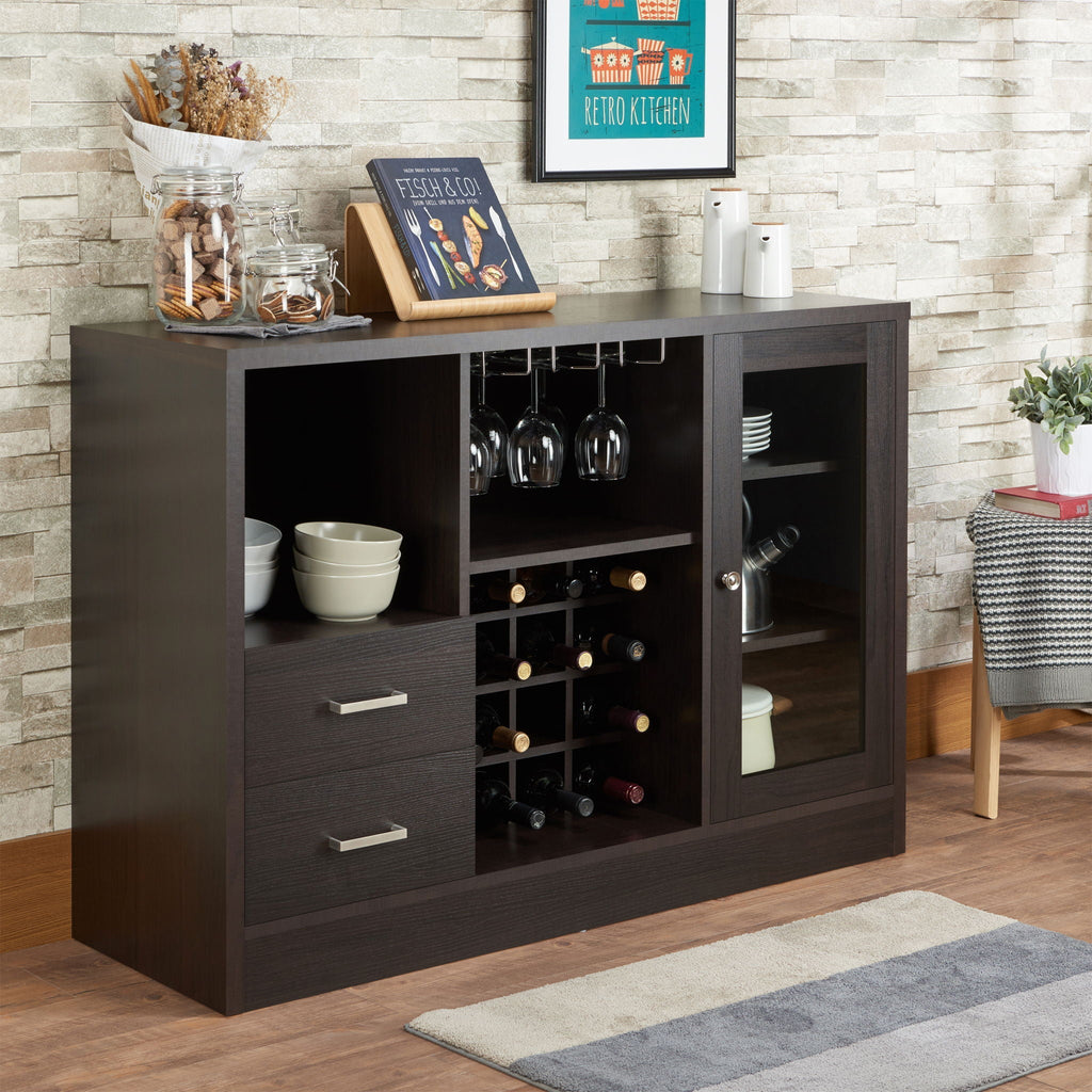 Hazen Wine Cabinet III - Espresso
