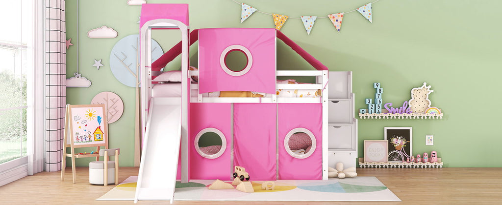 Loft Bed With Tent And Tower
