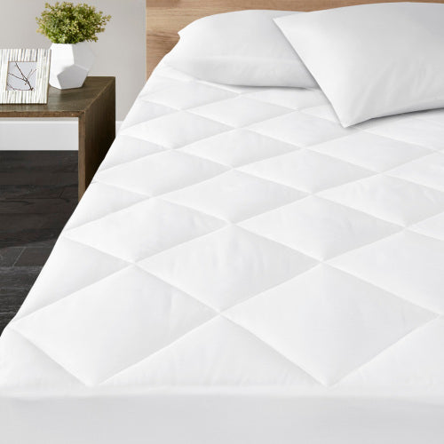 300 Thread Count Cotton Sateen Waterproof Mattress Pad Queen