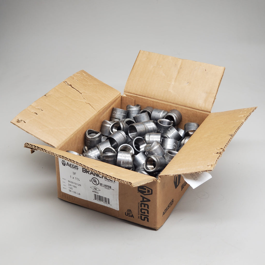 AEGIS Wizweld Branchlet (125 Pack) 1"x1-1/4"-1-1/2" Welded Outlet Fitting 90301012R Fire Sprinkler Parts