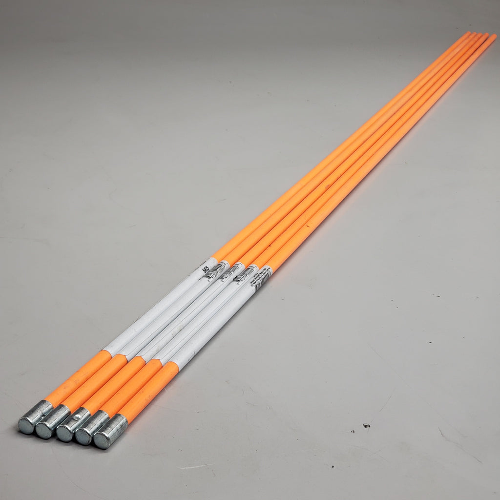 DASCO Pro (5 Pack) Snow Pole Fiberglass Driveway Marker 48" Orange 665